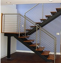 Пример лестницы на металлокаркасе 3